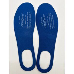 Orthofeet Womens 10.5 Shoe Spacer Insoles 1/16" Blue For Heel Slippage